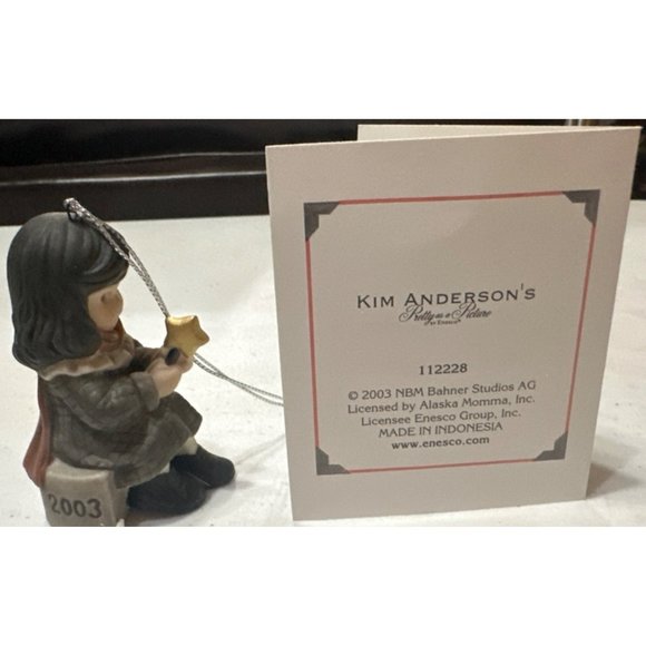 Set of 2 Vintage Kim Anderson Pretty as a Picture by Enesco Collectibles (READ) - Picture 12 of 16